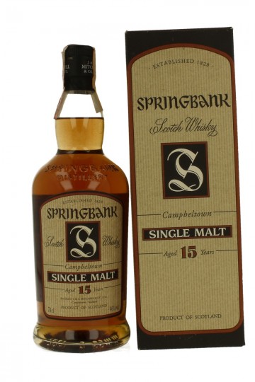 SPRINGBANK 15 years old Bot in The 90's 70cl 46% J. & A. Mitchell