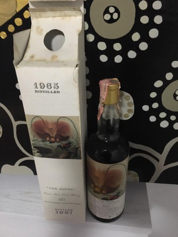 SPRINGBANK 1965 1987 75cl 46% MOON IMPORT THE BIRDS cask 367 bottle n. 495