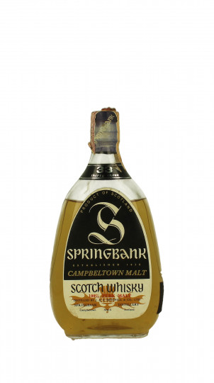 SPRINGBANK 33 years old Bottled in the 70's 75cl 43% PEAR SHAPE Low Level