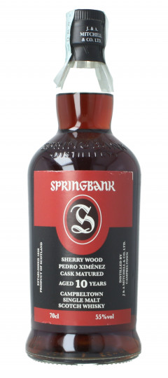 Springbank Campbeltown Scotch Whisky 10 year old 70cl 55% OB-Pedro Ximenez cask