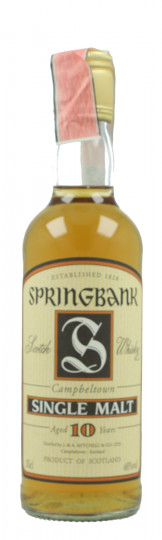 Springbank Campbeltown Scotch Whisky 10 years old Bot.circa 2000 35cl 46% OB