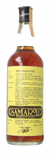 Springbank Campbeltown Scotch Whisky 12 year old 75cl 57.1% OB-  Samaroli The famous one