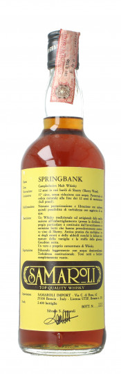 Springbank Campbeltown Scotch Whisky 12 year old 75cl 57.1% OB-  Samaroli The famous one