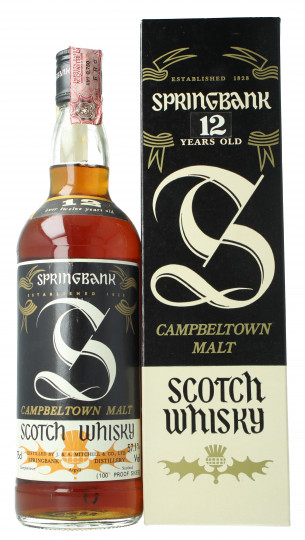 Springbank Campbeltown Scotch Whisky 12 Year Old - Bot. in The 80's 75cl 57.1% Samaroli Best Springbank ever