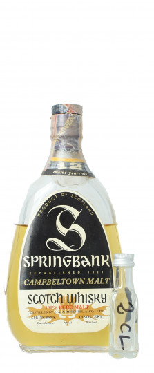 Springbank Campbeltown Scotch Whisky 12 years old - Bot.60's or early 70's 2cl 43 OB- Pear Shape TOP SAMPLE 2 CL !!!!