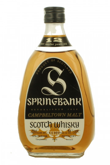 Springbank CampbelTown  Scotch whisky 12 Years Old - Bot. in The 70's 75cl 43% OB-Sutti Import  Pear Shape