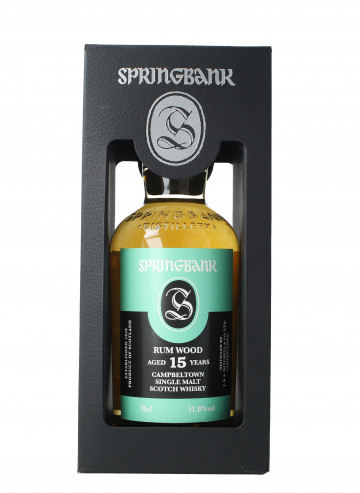 Springbank Campbeltown Scotch Whisky 15 year old 75cl 51% OB-Rum Wood