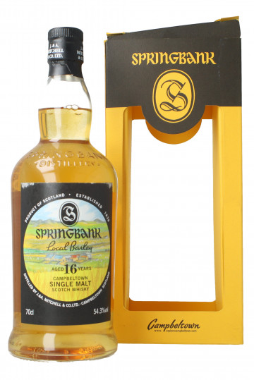 Springbank Campbeltown Scotch Whisky 16 years old 70cl 54.3% OB-Local barley