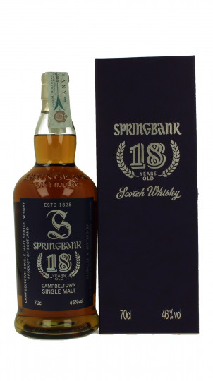 Springbank Campbeltown Scotch Whisky 18 years old 70cl 46% OB-bottled 2009