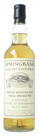 Springbank Campbeltown Scotch Whisky 2001 2011 70cl 58.2% OB-Chiesa albertini cask