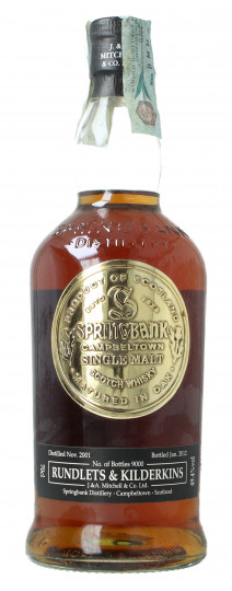 Springbank Campbeltown Scotch Whisky 2001 2012 70cl 49.4 % OB-Rundlets & Kilderkins