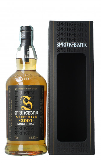 Springbank Campbeltown Scotch Whisky 2001 70cl 55.3% OB  -