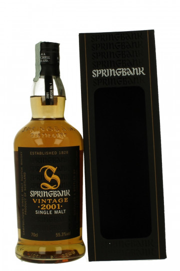 Springbank Campbeltown Scotch Whisky 2001 70cl 55.3% OB-Vintage Batch 1