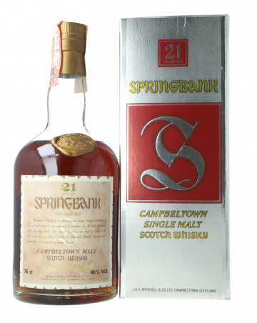 Springbank Campbeltown Scotch Whisky 21 Year Old - Bot. in The 80's 75cl 46% OB-Dumpy