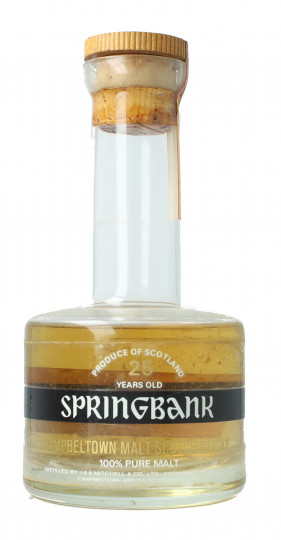 Springbank Campbeltown Scotch Whisky 25 year old - Bot.70's-80's 75cl 43% OB-  Very very rare edition Decanter