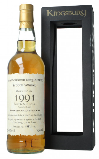 Springbank Campbeltown Scotch Whisky 30 year old 1991 2022 70cl 56% Kingsbury -cask 318