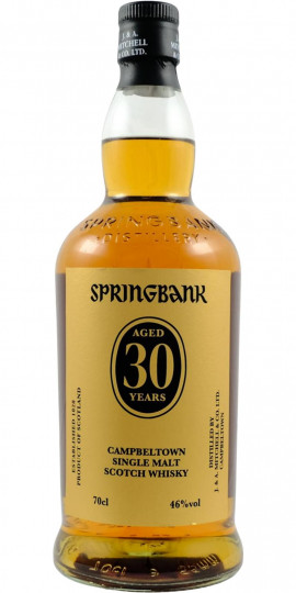 Springbank Campbeltown Scotch Whisky 30 years old 2022 70cl 46%
