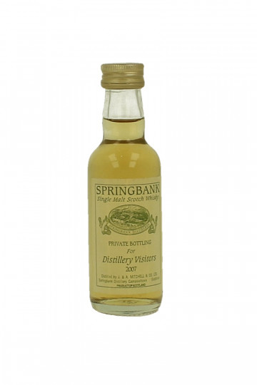 SPRINGBANK miniature 3x5cl 43% Distillery Visitors 2002-2006-2007