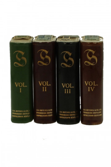 Springbank Miniatures 4x5cl 43% Ceramic Books volume I-II-III-IV