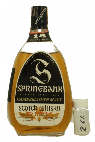 Springbank Pear Shape  SAMPLE Bottled  1970 Disitlled around 1955 2cl 43% OB- one of the best Springbank ever SAMPLE 2 CL AMAZING WHISKY  !!!! IS NOT A FULL BOTTLE BUT SAMPLE