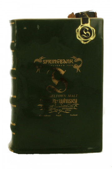 SPRINGBANK  Vol I Decanter 8  Years Old - Bot. in The 70's 75cl 46% OB Ceramic decanter  Sutti Import