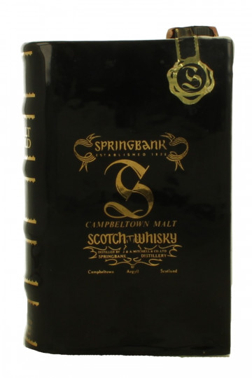 SPRINGBANK  Vol III Decanter 12 Years Old - Bot. in The 70's 75cl 46% OB Ceramic decanter  Sutti Import