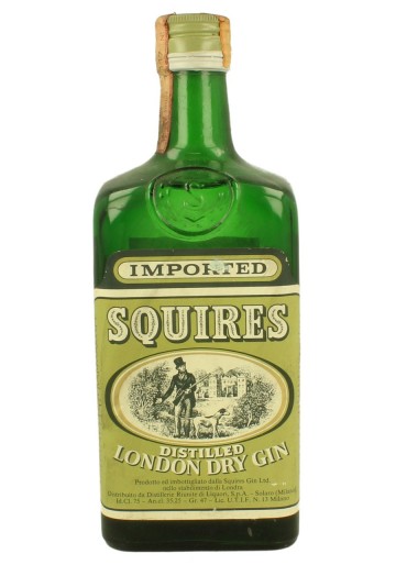 SQUIRES LONDON DRY GIN Bottled in the 70's 75cl 47%