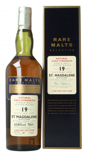 St Magdalene Lowland  Scotch Whisky 19 year old 1979 1998 70cl 63.8% OB  - Rare Malts selection bott 7523