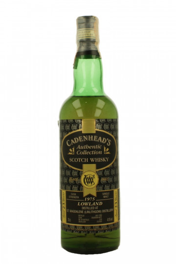 St Magdalene Lowland Whisky   (Linlithgow ) Distillery 1975 1999 70cl 41.5% Cadenhead's -Authentic Collection