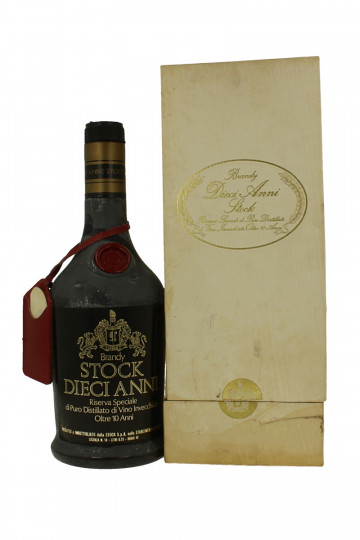 Stock  Brandy 10 years old Bot 60/70's 75cl 40% OB-