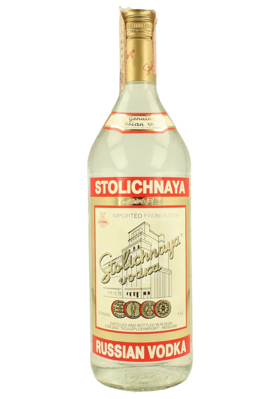 STOLICHNAYA 100cl 37.5 Russian Vodka Products Whisky Antique