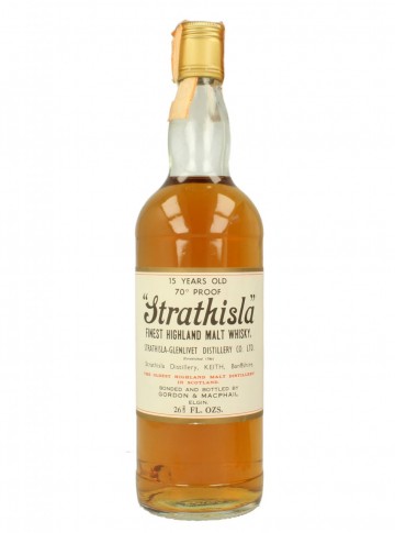 STRATHISLA 15yo Bot.70's 26-2/3 Fl.Ozs 70°proof Gordon MacPhail