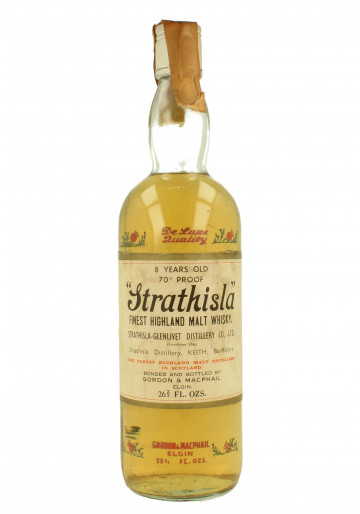 STRATHISLA 8yo Bot.70's 26-2/3 Fl.Ozs 70°proof Gordon MacPhail  - Thistle bottle