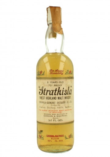 STRATHISLA 8yo Bot.70's 26-2/3 Fl.Ozs 70°proof Gordon MacPhail  - Thistle bottle