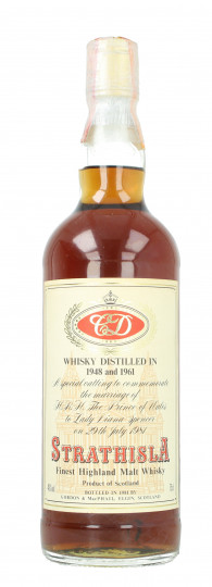 Strathisla Speyside  Scotch Whisky 1948-1961 1981 75cl 40% Gordon MacPhail  -Royal Marriage