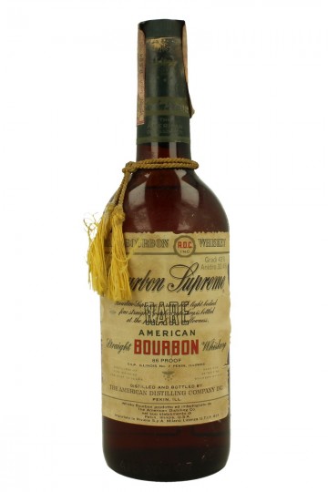 Supreme  Bourbon Whiskey bot 60/70's 75cl 86 US-Proof THE AMERICAN DISTILLING CO.