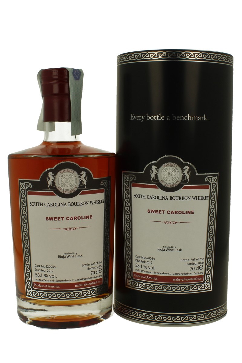 SWEET CAROLINE 2012 2020 70cl 58.1 Malt Of Scotland Bourbon