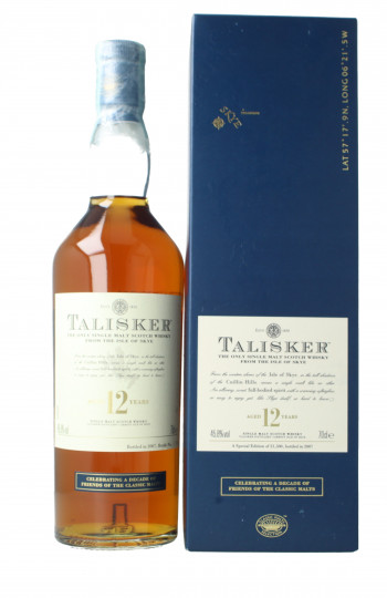 Talisker Island Scotch Whisky 12 Year Old 70cl 45.8% OB- Celebrating a Decade of the Friends of the Classic Malts