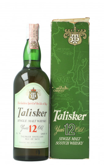 TALISKER  Island Scotch Whisky 12 Year old - Bot. in The 70's 75cl 43%