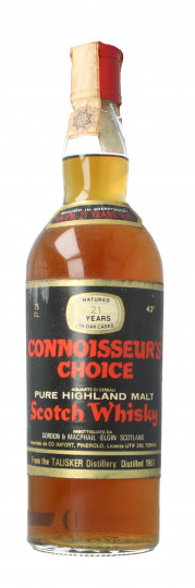 TALISKER  Island Scotch Whisky 21 Year old 1951 75cl 43% Gordon MacPhail  -Connoisseurs Choice Black Label