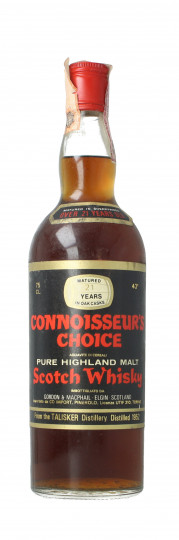 TALISKER  Island Scotch Whisky 21 Year old 1952 75cl 43% Gordon MacPhail  -Connoisseurs Choice Black Label