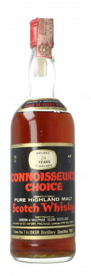TALISKER  Island Scotch Whisky 24 Year old 1953 75cl 43% Gordon MacPhail  -Connoisseurs Choice Black Label low level