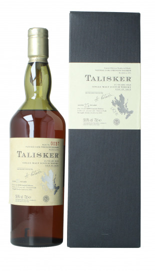 TALISKER  Island Scotch Whisky 25 year old 2001 edition 70cl 59.9% OB-