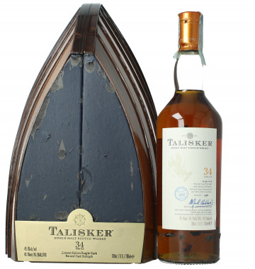 TALISKER  Island Scotch Whisky 34 Years Old 1975 70cl 45.1% Box damaged