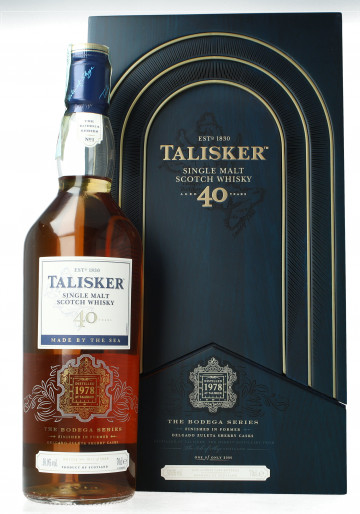 TALISKER  Island Scotch Whisky 40 Years Old 1978 70cl 50% The Bodega series