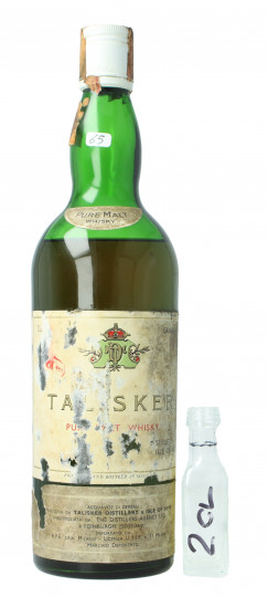 TALISKER  Island Scotch Whisky - Bot.60's or early 70's 2cl 43% OB- Ape Import TOP Sample 2cl