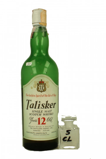 Talisker   SAMPLE 12 Years Old - Bot. in The 70's 5cl 43% OB  - SAMPLE 5 CL AMAZING WHISKY  !!!! IS NOT A FULL BOTTLE BUT SAMPLE