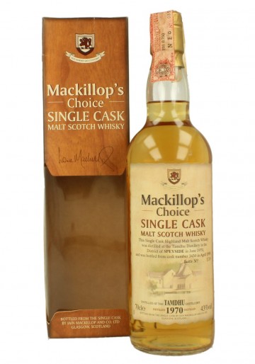 TAMDHU 1970 1999 70cl 43% Mackillop's Choice - #3430