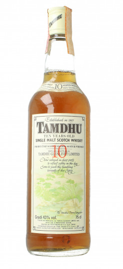 Tamdhu Speyside Scotch Whisky 10 year old - Bot.70's-80's 75cl 43% OB-