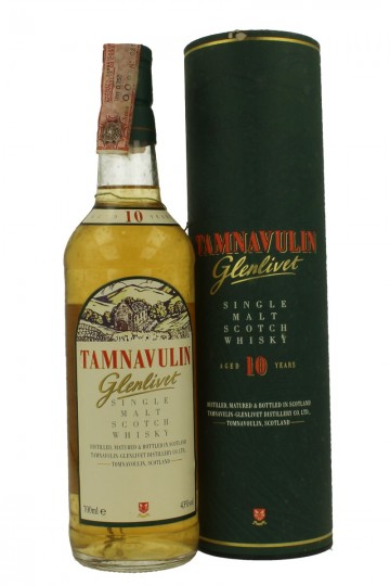 TAMNAVULIN 10 years old Bot in The 90's 70cl 43%